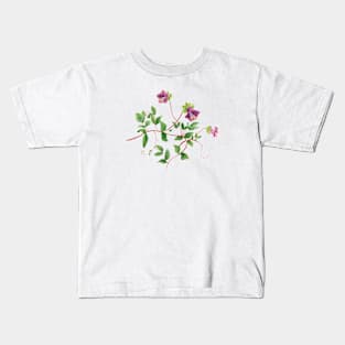 September 2nd birthday flower Kids T-Shirt